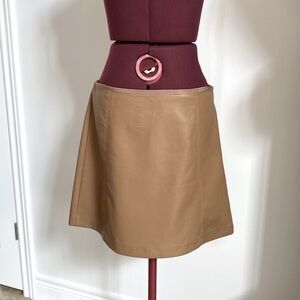 Aritzia Babaton Faux Leather Modern Mini Skirt Size 12
